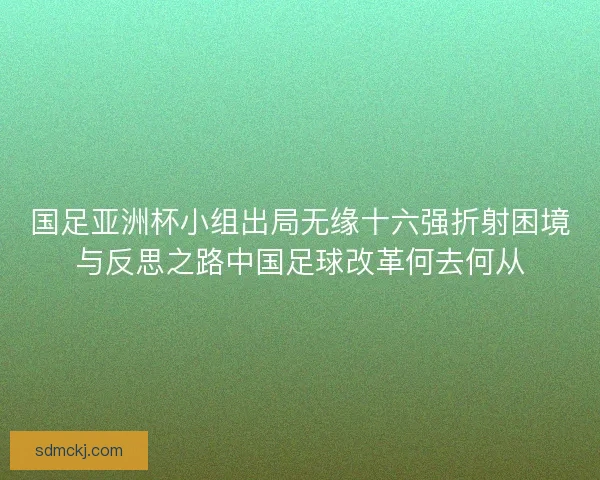 国足亚洲杯小组出局无缘十六强折射困境与反思之路中国足球改革何去何从
